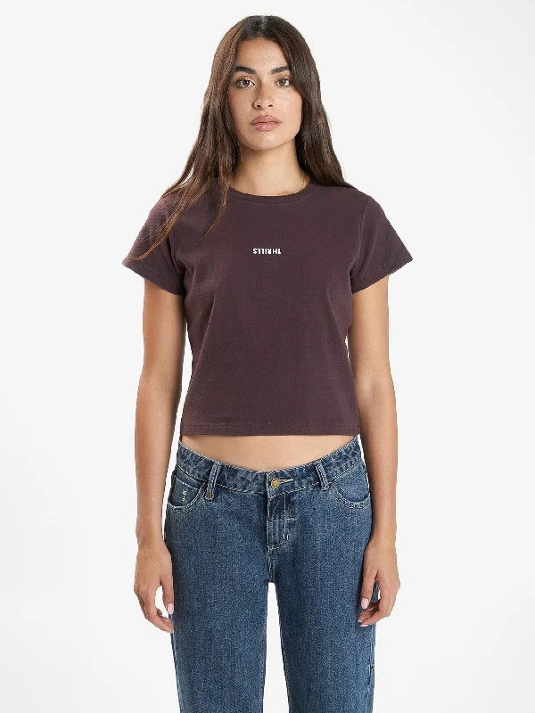 Minimal Thrills Mini Tee - Deep Plum