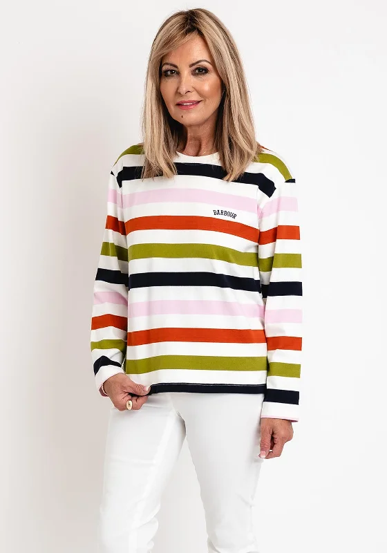 Barbour Womens Southport Stripe Top, Multi Stripe