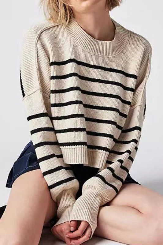 WOMEN RIBBED OVERSIZED JUMPER TOP SWEATER