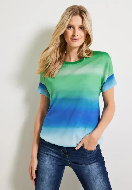 Cecil Tie Dye T-Shirt, Blue Sea