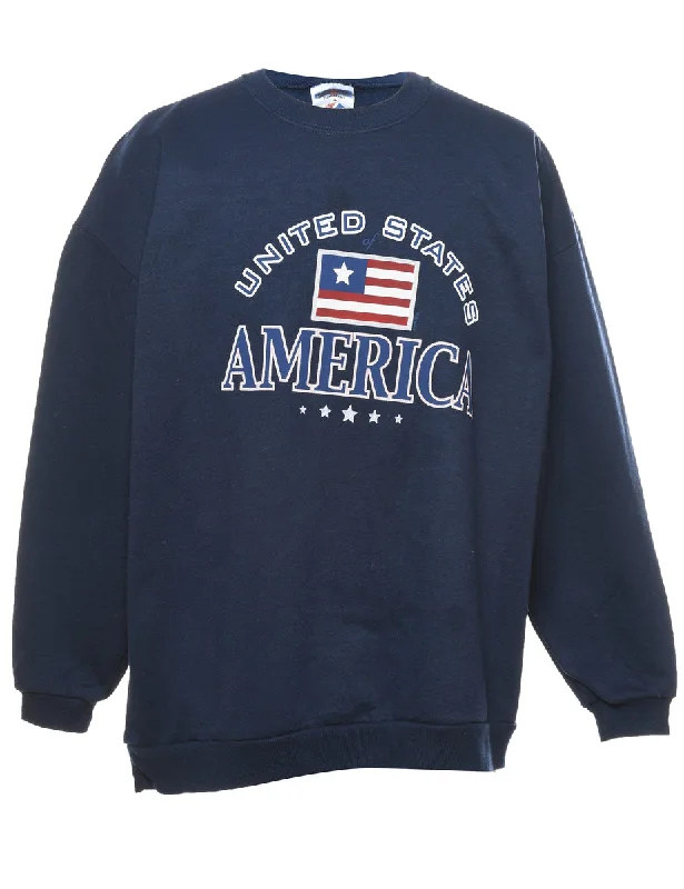 United States America Navy Sweatshirt - XL