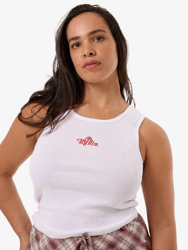 Growing Together Curve Tank - White