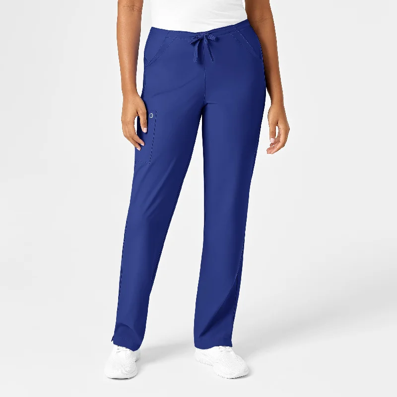 W123 Women's Drawstring Scrub Pant - Galaxy Blue