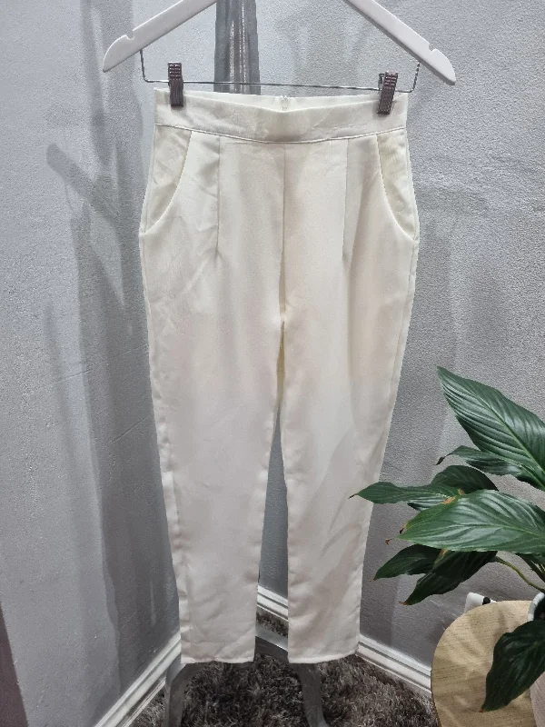 High Waisted Tailored Pants (Small)