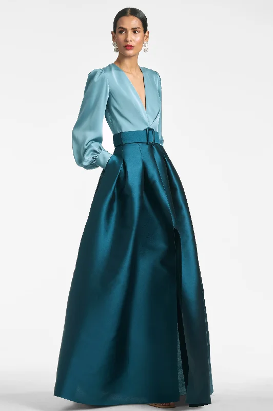 Zoe Gown - Seaglass/Deep Teal