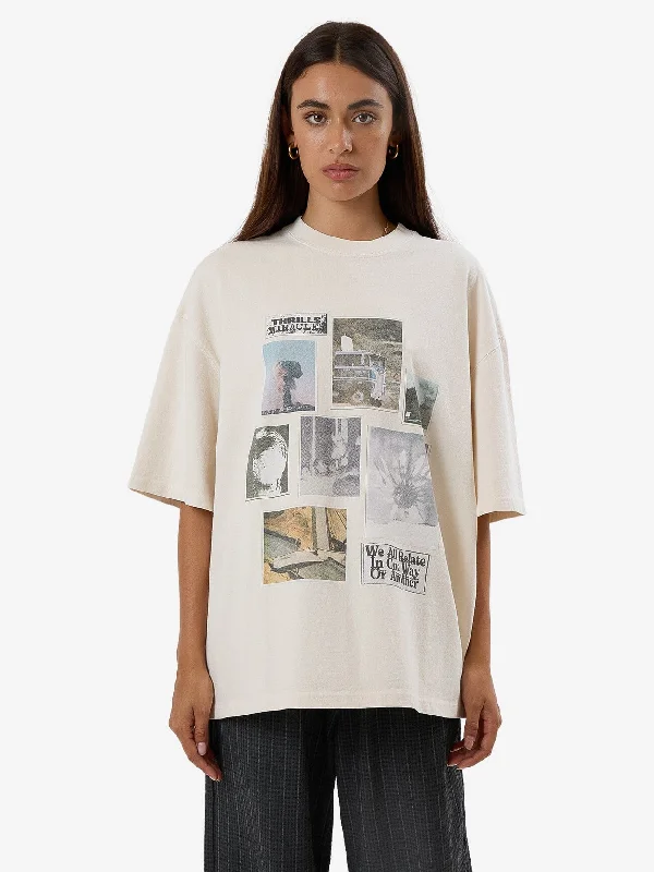 One Way Or Another Oversized Tee - Heritage White