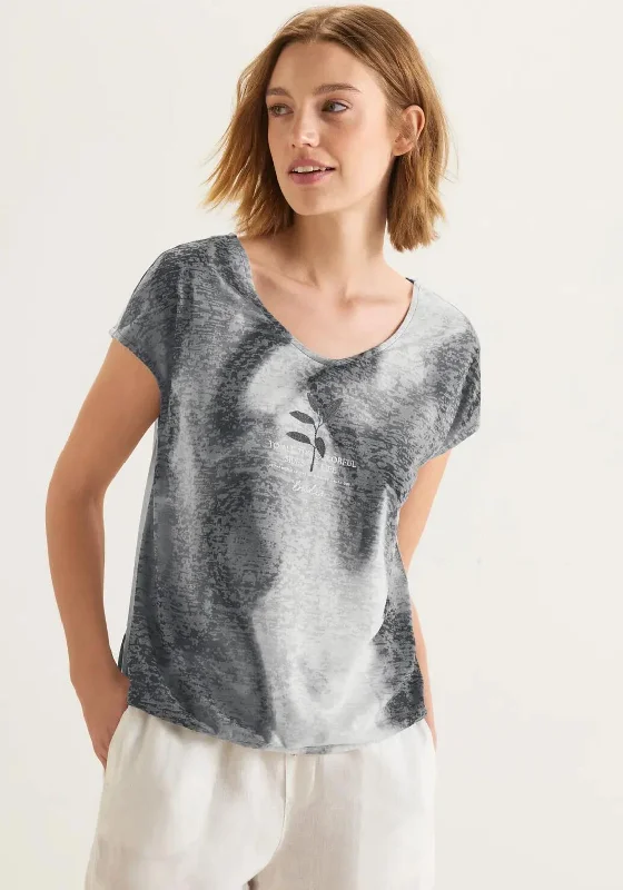 Street One Tie Dye Print T-Shirt, Grey