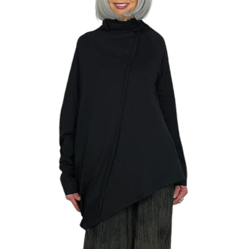 HIGH NECK ASYMMETRIC TUNIC