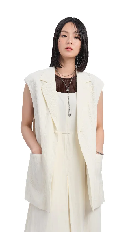 Oversized Jacquard Waistcoat