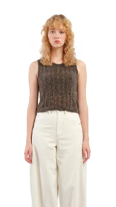 Boucle Cropped Vest