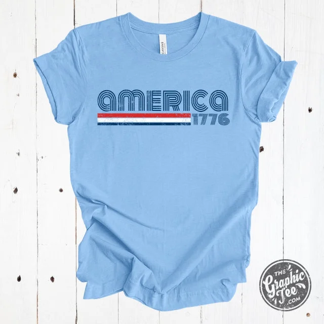 America 1776 Retro Inspired Short Sleeve Tee