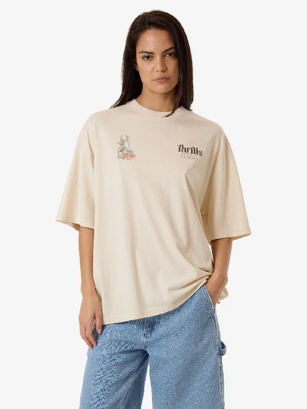 Corsage Oversized Tee - Heritage White