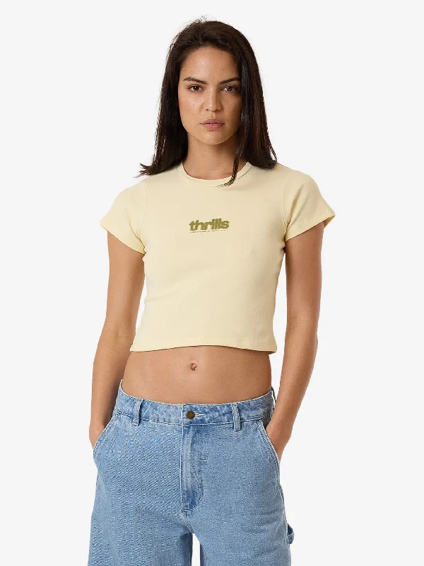 Blurred State Mini Tee - Butter