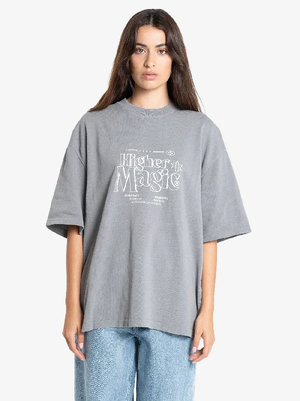 Experience Magic Oversized Tee - Washed Grey