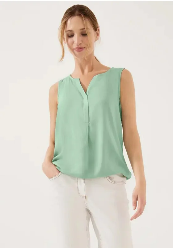 Cecil Cut Out Neckline Top, Peppermint