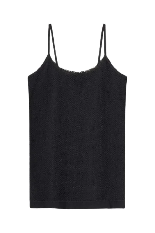 Molly&My Wardrobe - Karina Top w. narrow strap - Black