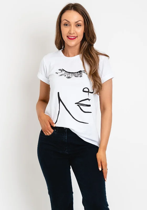 The Serafina Collection One Size Print T-shirt, White