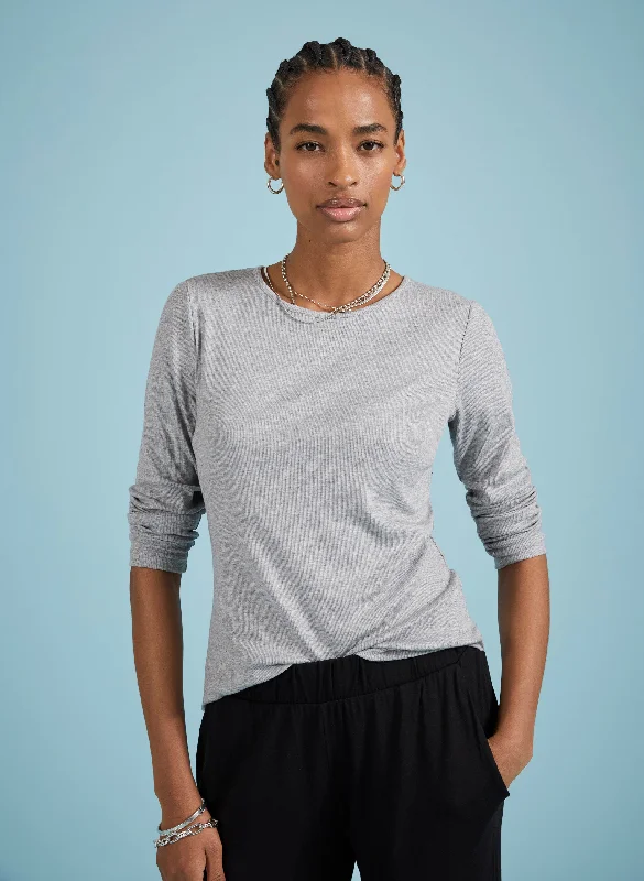 Krystea Luxe Crew Neck Top