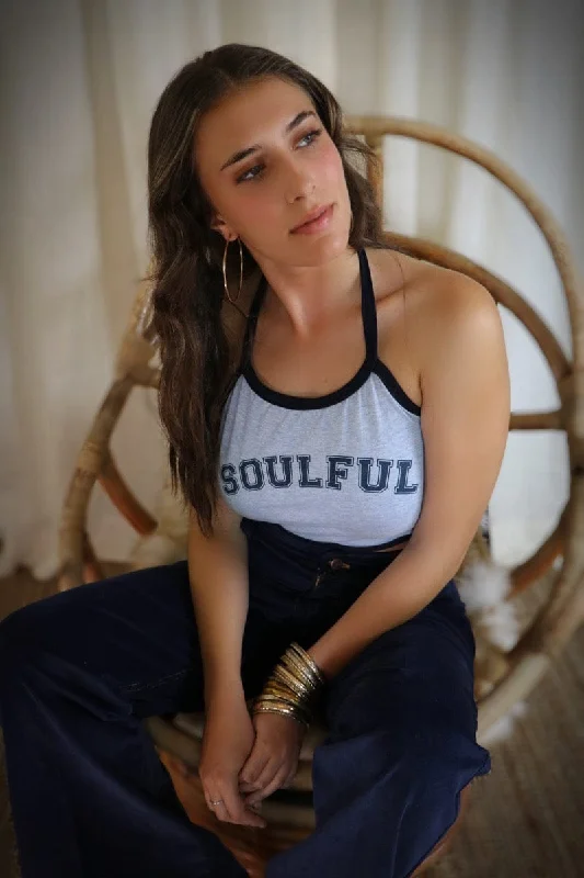 Soulful Halter Top - blue/navy