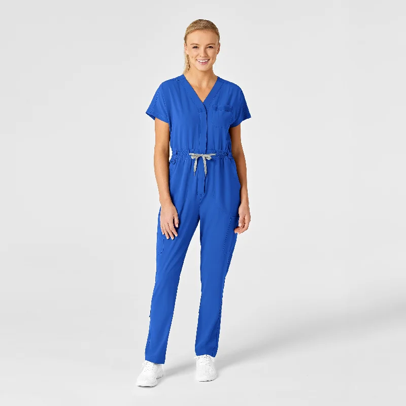 RENEW Women's Zip Front Jumpsuit - Royal