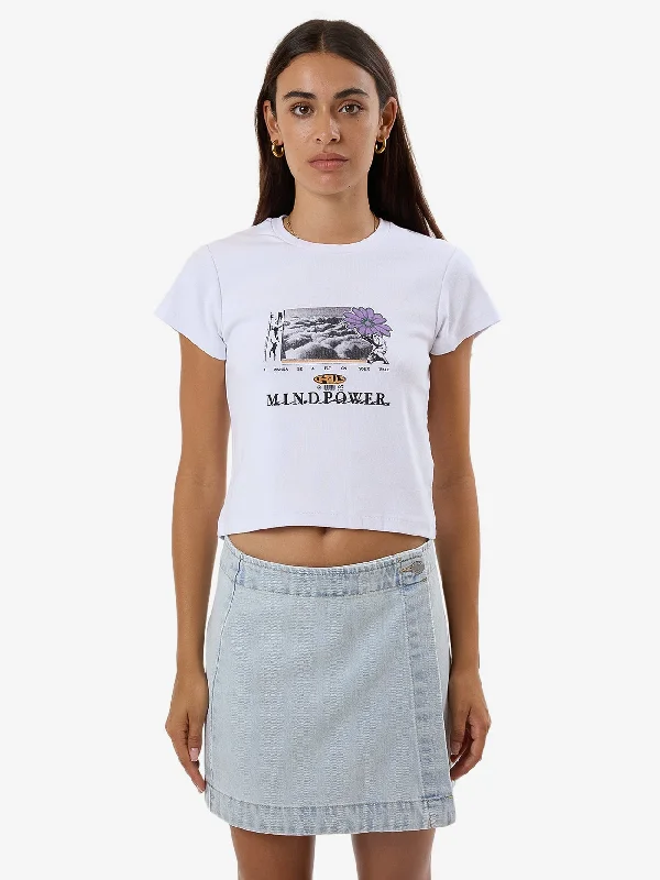 Mind Power Mini Tee - White