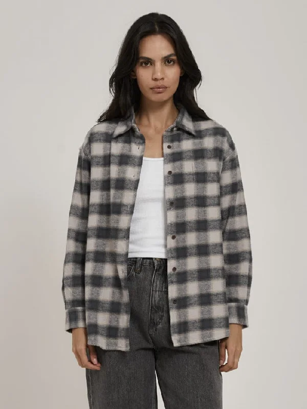 Womens Barrio Flannel Shirt - Petrol