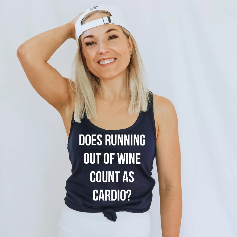 Running Out of Wine Cardio Tank Top