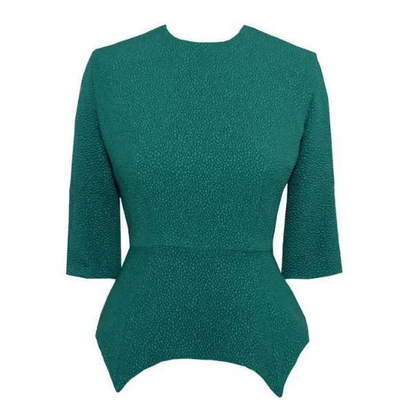 Jupiter Tailored Peplum Top